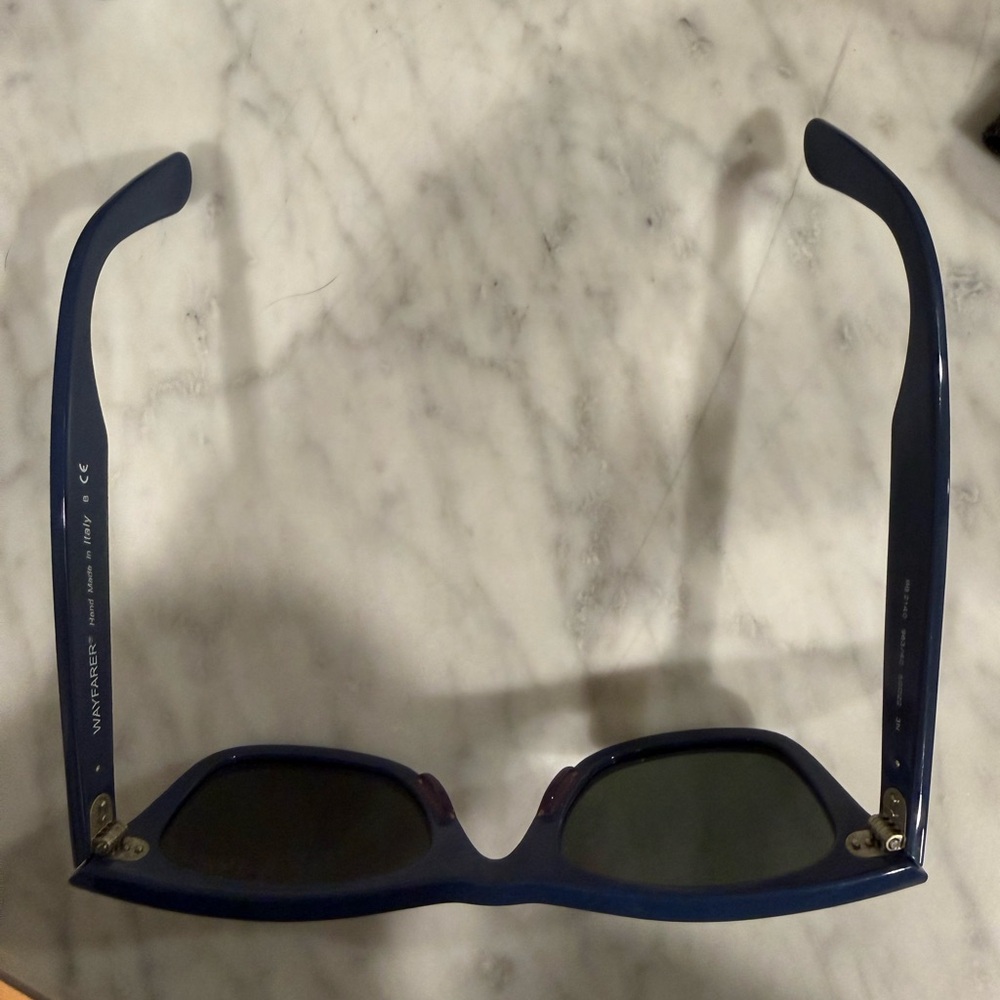 Ray-Ban Navy Wayfarer Sunglasses - Picture 5 of 7